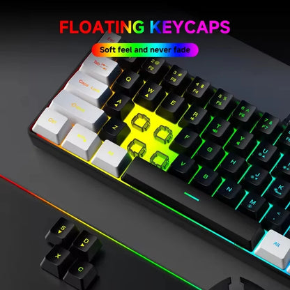 2026 New Best-Selling Portable Wired Mini-Mechanical Keyboard K61 Mini-Keyboard, Suitable For Playing Games, Compact And Convenient