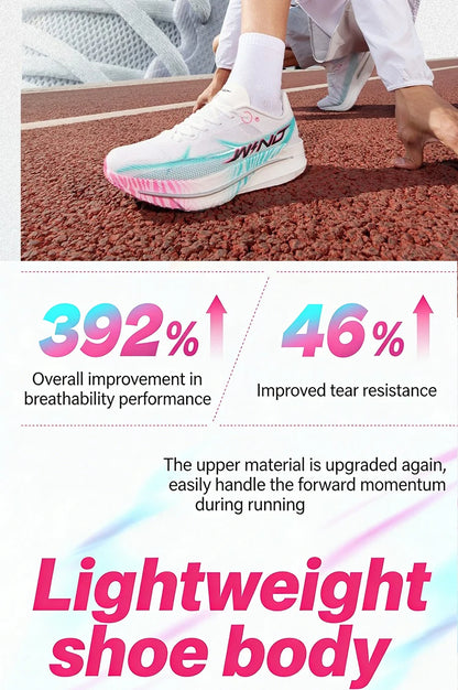QIAODAN Men's Trail Running Shoes 2026 WIND 4 Jogging Sport Shoes GYM Mesh Breathable Athletic Running Sneakers QDB023262298