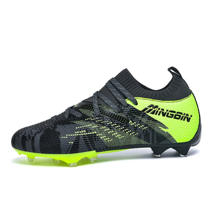 Chaussures de football en mesh respirant pour hommes, crampons de football professionnels, chaussures de football pour jeunes, antidérapantes, baskets pour hommes, Society Chuteira