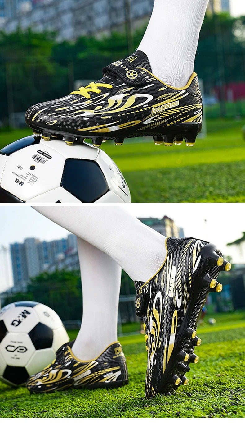 Chaussures de football pour hommes, chaussures de football professionnelles pour terrain en gazon, nouvelles chaussures de football résistantes, chaussures de football décontractées pour enfants, chaussures de football ant