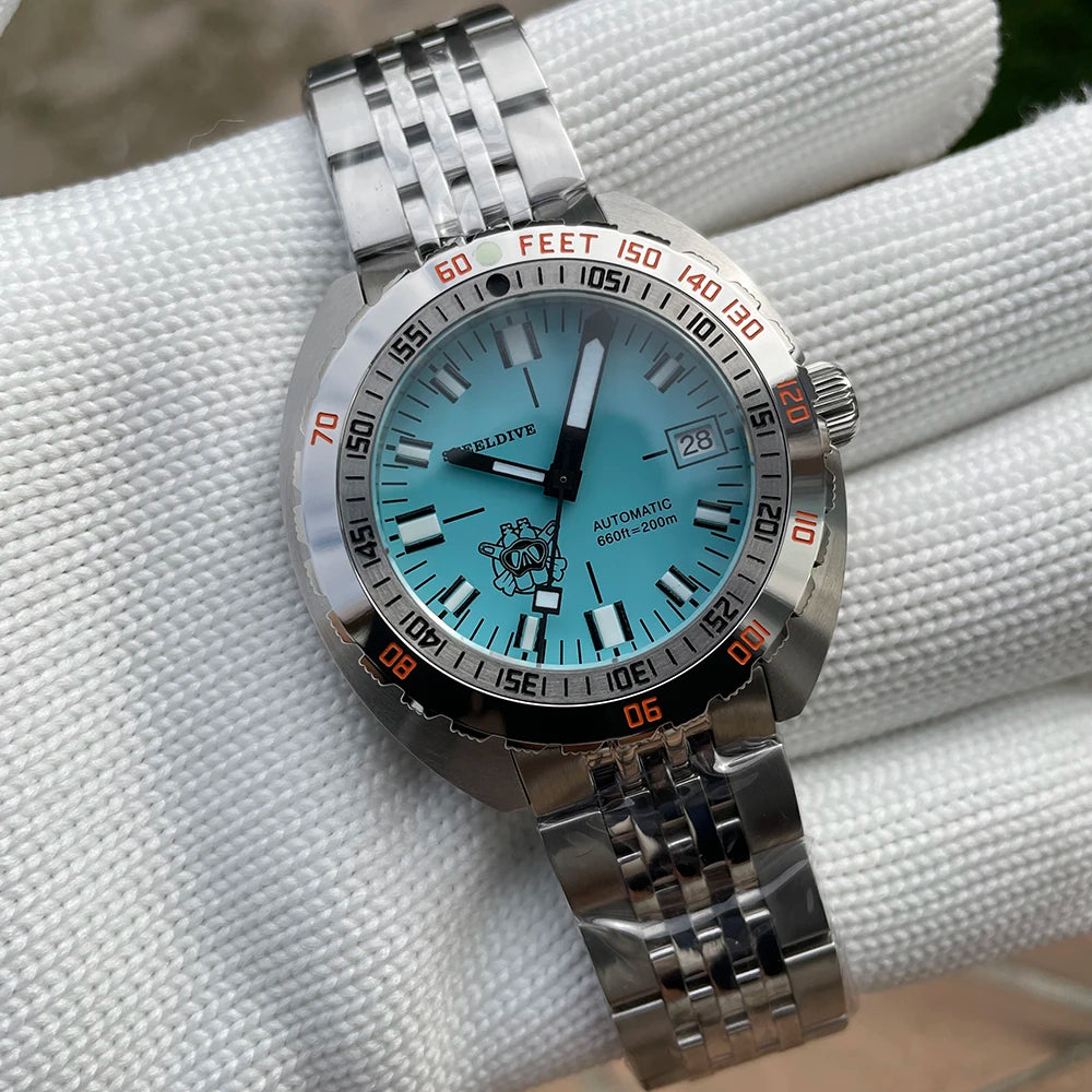 Top Brand Diver Watch Men SUB300T Automatic Mechanical Sapphire Glass Luminous Date 200m Turn Bracelet Seestern Wristwatch Retro