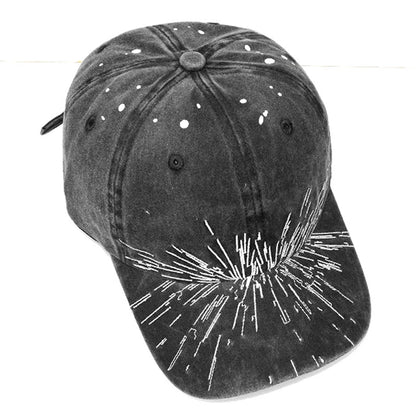 Kpop "What Is Your Love Song" Same Knitted Embroidery Caps,Tour Concert Cap Outdoor Retro Washed Baseball Caps for Women Men