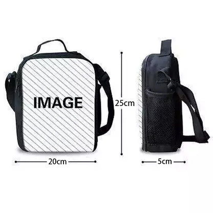 Hot Game Child Backpacks Lunch Bag Pencil Case Pupil Large Capacity School Bags Design-F-FortniteS For Boy Girl Best Gift