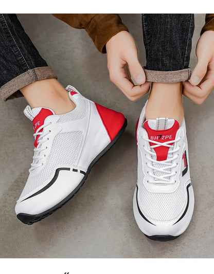 Merkbescherming: nieuwe lichtgewicht, antislip, ademende, slijtvaste hardloop- en sportschoenen voor heren, veelzijdig en geschikt voor vrijetijdsgebruik