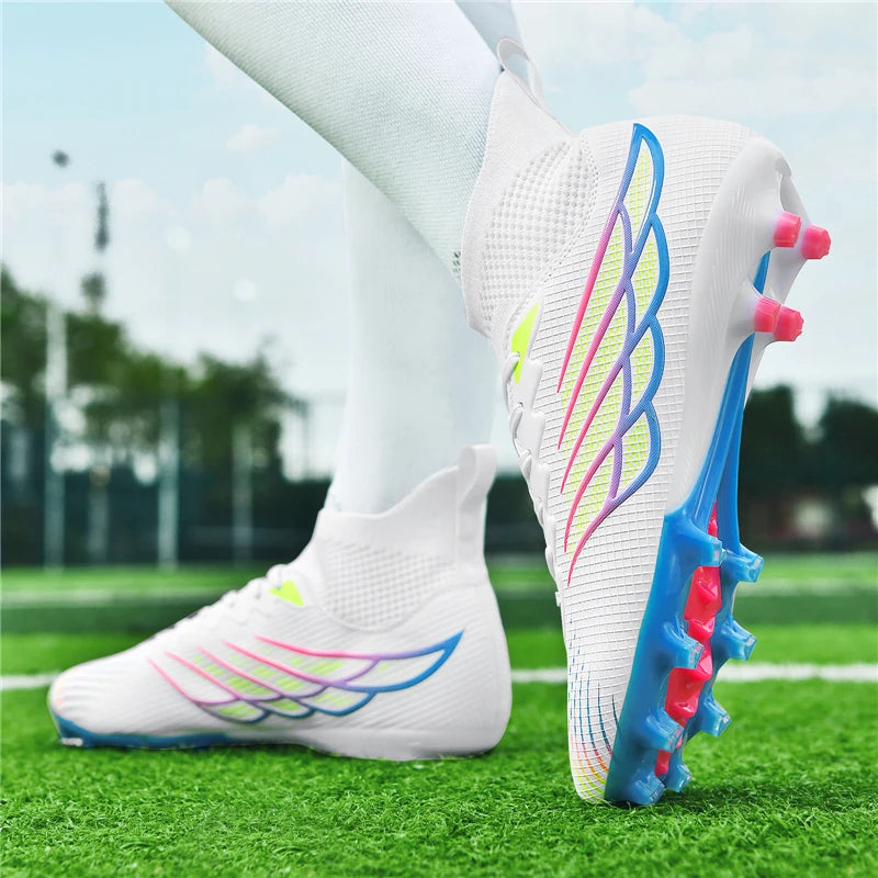 2026 Superfly FG Football Boots Outdoor Soccer Cleats Black Shoes Soft Sport Professional Shoes Breathable Comfortable Boots Plus