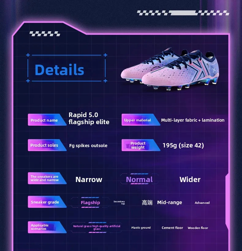 KELME FG profesionalni nogometni čevlji z dolgimi žeblji za naravno travo, profesionalni tekmovalni nogometni čevlji, protizdrsni nogometni čevlji za notranjo uporabo