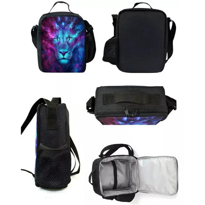 Hot Game Shooting Fortnite Child Insulated Large Capacity Bag for Boys and Girls, Student Outdoor Reusable Thermal Cooler Lunch Box