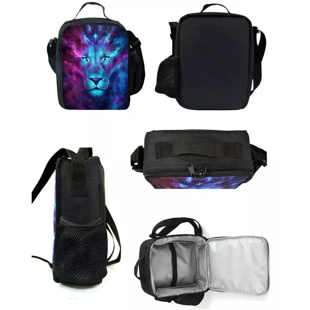 Popular Game FortniteS Child Insulated Large Capacity Bag for Boy and Girl Student Outdoor Resuable Thermal Cooler Lunch Box