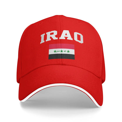 Women Men Iraq Flag Iraqi Outdoor Hat  Sun Cap Casual Baseball Cap Sunscreen Hats