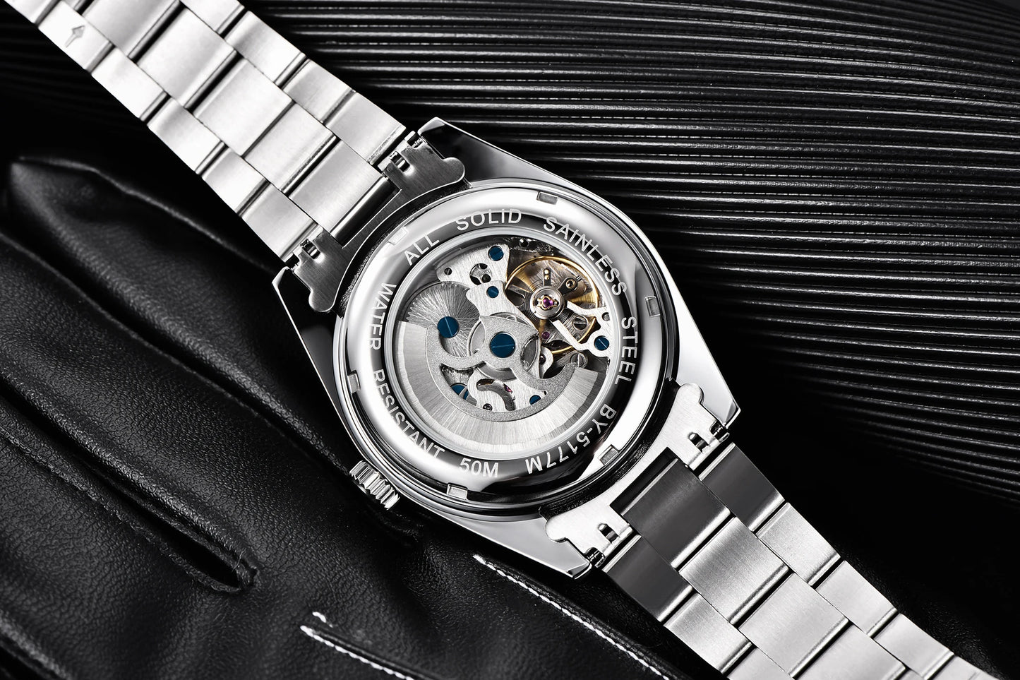 BENYAR 2025 New Men's Automatic Mechanical Watch Business Sports Luxury Men's Watches 50M Waterproof Clock Relogios Masculino