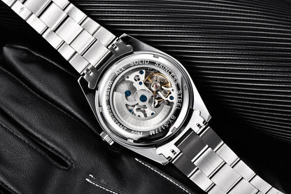 BENYAR 2025 New Men's Automatic Mechanical Watch Business Sports Luxury Men's Watches 50M Waterproof Clock Relogios Masculino