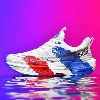 Running Shoes Men Mesh Breathable Lace-up Comfortable Marathon Sports Casual Tennis Shoes Big Size Trendy Sneakers for Men