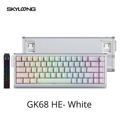 SKYLOONG GK61/GK68 HE Magnetische Tastatur Aluminiumgehäuse 8000hz RT0.01mm Rapid Trigger PBT-Tastenkappen RGB-Hintergrundbeleuchtung kabelgebundene Gaming-Tastatur