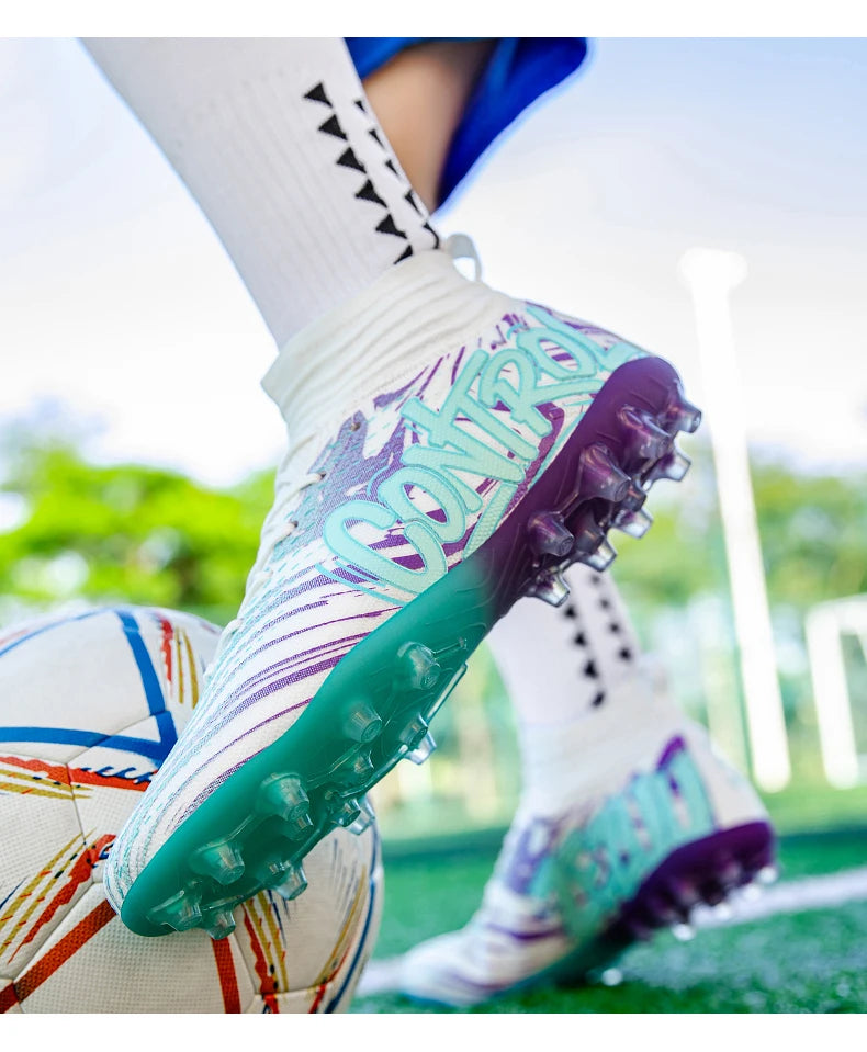 Uomo Donna Scarpe da calcio Scarpe da calcio per esterni Scarpe da calcio antiscivolo per campi da calcio Scarpe da futsal ultraleggere Scarpe da calcio con tacchetti TF/FG