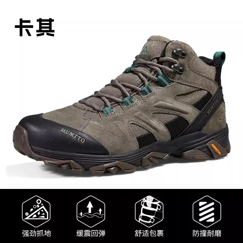HUMTTO Hiking Shoes Men Winter Outdoor Sports Climbing Shoes hunting shoes Warm women Trekking  Sneakers ankle boots  Tactical