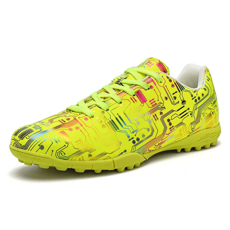 Men's Football Shoes Association Quick Five Up Football Studs, Anti-slip Professional Ultralight Training Football Boots for Turf
