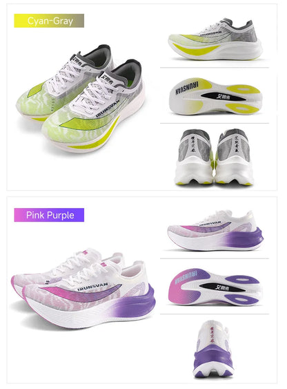 IRUNSVAN Scarpe da maratona leggere da uomo, scarpe da corsa, scarpe sportive traspiranti, scarpe casual comode, scarpe da allenamento atletico, unisex