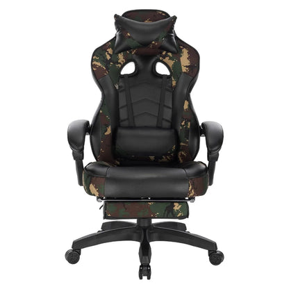WOLTU Gaming Chair Office Computer Chair Desk Racing Chair Sports Seat with Headrest Lumbar Cushion with Footrest