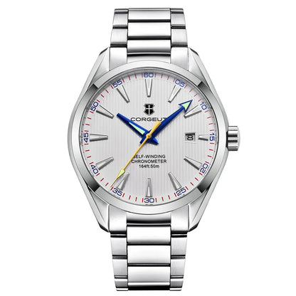 Luxury NH35 Corgeut Watch Men's 41mm Sport Clock Automatic Mechanical Wristwatch Sapphire Steel Band
