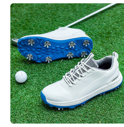 Lersure golfski čevlji za moške, vodoodporni golfski čevlji s špicami, profesionalna protizdrsna golfska obutev, športni copati, luksuzni športni čevlji
