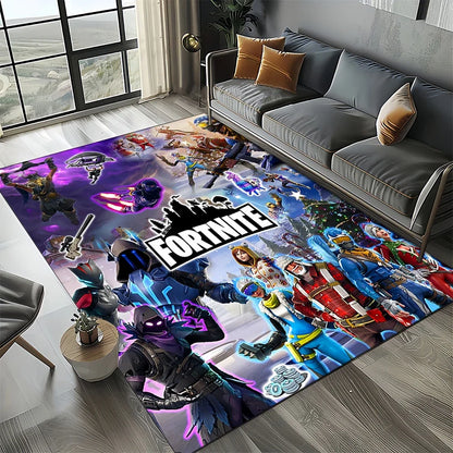 2025 Games 3D F-Fortnite Cartoon Carpet Rug for Living Room Bedroom Home Sofa Decoration,Kids play Area Rug Non-slip Floor Mat