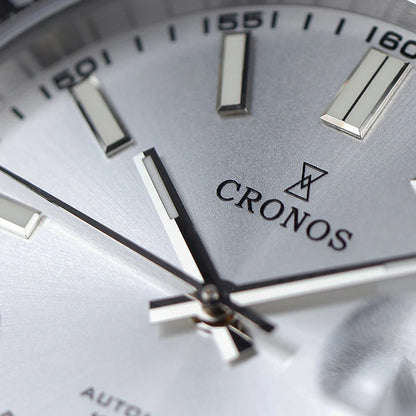 Cronos DateJ Luxury Men Watch Stainless Steel 5 Links Bracelet PT5000 Miyot 9015 100m Water Resistant Sapphire L6046M