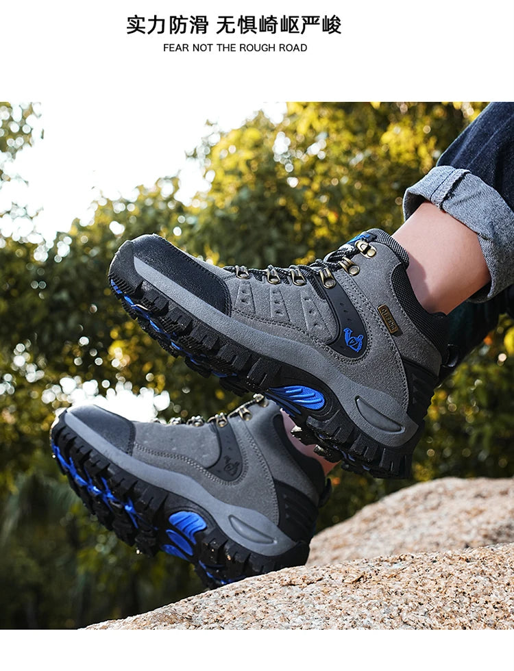 Outdoor-trekkingschoenen herfst/winter heren waterdichte wandelschoenen bergschoenen echt leer bosjacht tactische schoenen