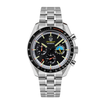 Watchdives New Wd1863 Quartz Men's Watch VK63 Chronograph Bubble Sapphire Waterproof 39Mm Steel Top Brand Luxury Business Watch