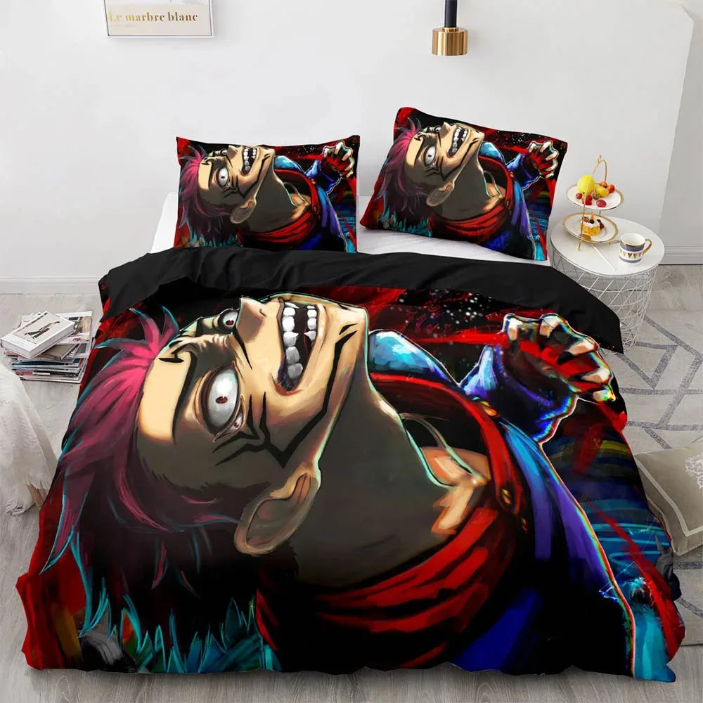 Anime Jujutsu Kaisen Satoru Gojo Bedding Set Boys Girls Twin Queen Size Duvet Cover Pillowcase Bed Kids Adult Home Textileextile