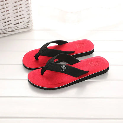 Pantoufles d'intérieur décontractées pour hommes, tongs, sandales de plage, diapositives plates coordonnantes, chaussures de maison, été
