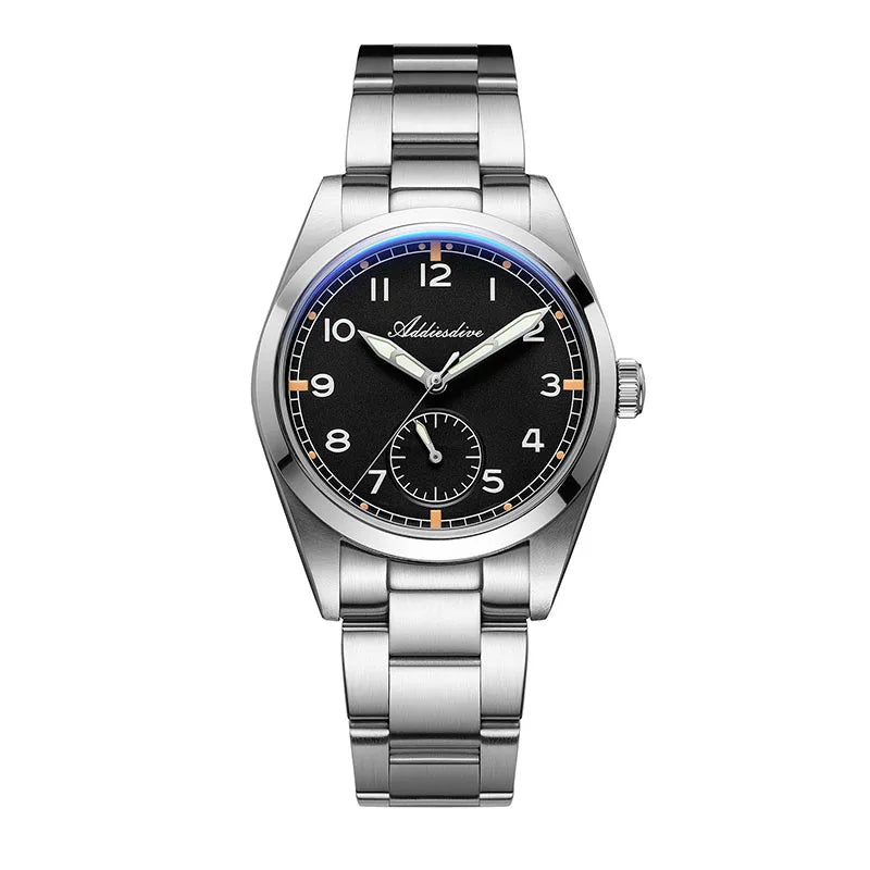 Orologio da uomo ADDIESDIVE 36mm al quarzo VH60, luminoso BGW9, vetro bombato, impermeabile 10Bar, in acciaio inossidabile