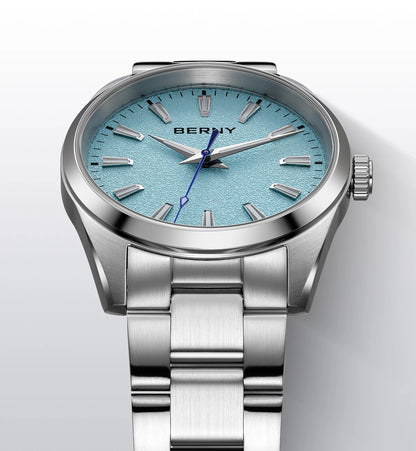 BERNY Men's Watch Luminous AR Sapphire 10ATM Classic  Dress Business Quart Watches for Men Fashion Casual Wristwatch