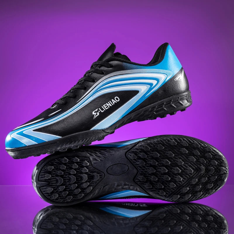 Nouvelles chaussures de football pour hommes, crampons de terrain antidérapants, chaussures de football pour l'entraînement, baskets de haute qualité, futsal, intérieur, vente chaude, extérieur
