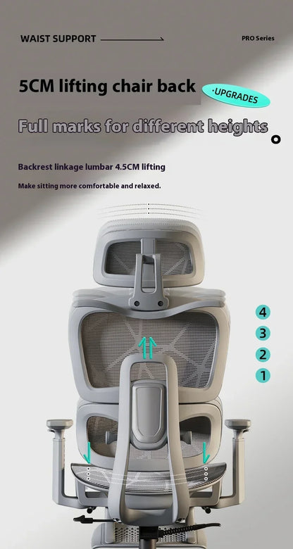 OEING High Back Ergonomic Office Chair with 3D Headrest, Adjustable Lumbar Support, 3D Armrests, Reclining Computer Gaming Chair