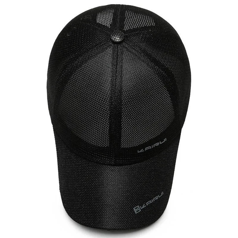 KAIRUI Breathable Full Mesh Hat Men's Trendy Baseball Hat Hip Hop Hat Women's Outdoor Leisure Sports Sunshade Hat Decorative Hat
