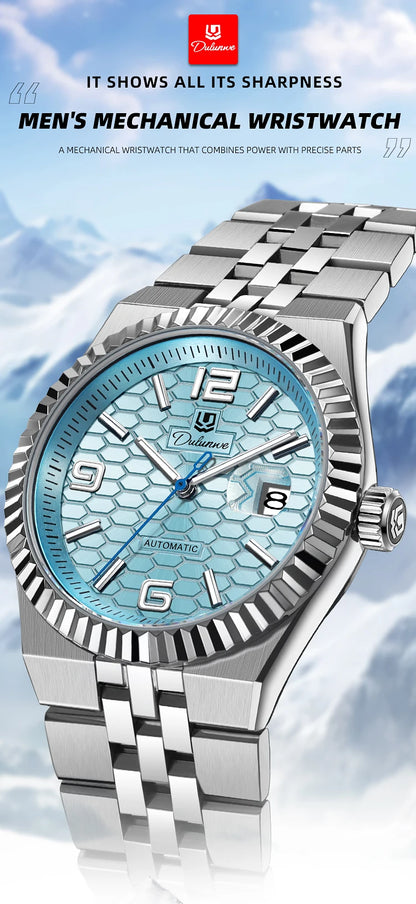 Luxury Automatic Mechanical Men's Watch Date Stainless Steel Man Watch Waterproof Luminous Business Watches For Men Reloj