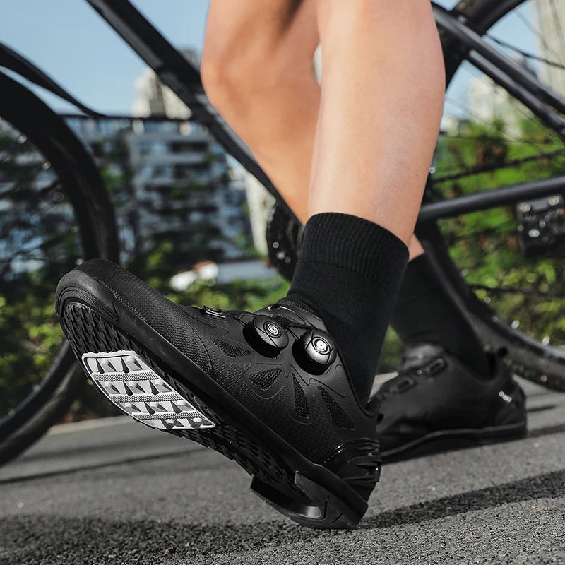 Men's Non-Locking Mountain Bike Shoes Without Cleats Road Bicycle RB Speed Non-Cleat Cycling Shoes Sneakers Flat Pedal MTB Women