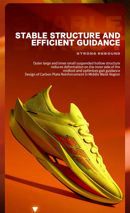 QIAODAN Feiying Plaid 3 Carbon Plate Men's Running Shoes 2026 Marathon Racing Sneakers Rebound Cushion Athletic Shoes QDB023262290