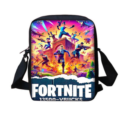 Hot Game Shooting Fortnite Child School Backpack with Shoulder Bag and Pencil Bags, School Bags for Boys and Girls, Best Gift