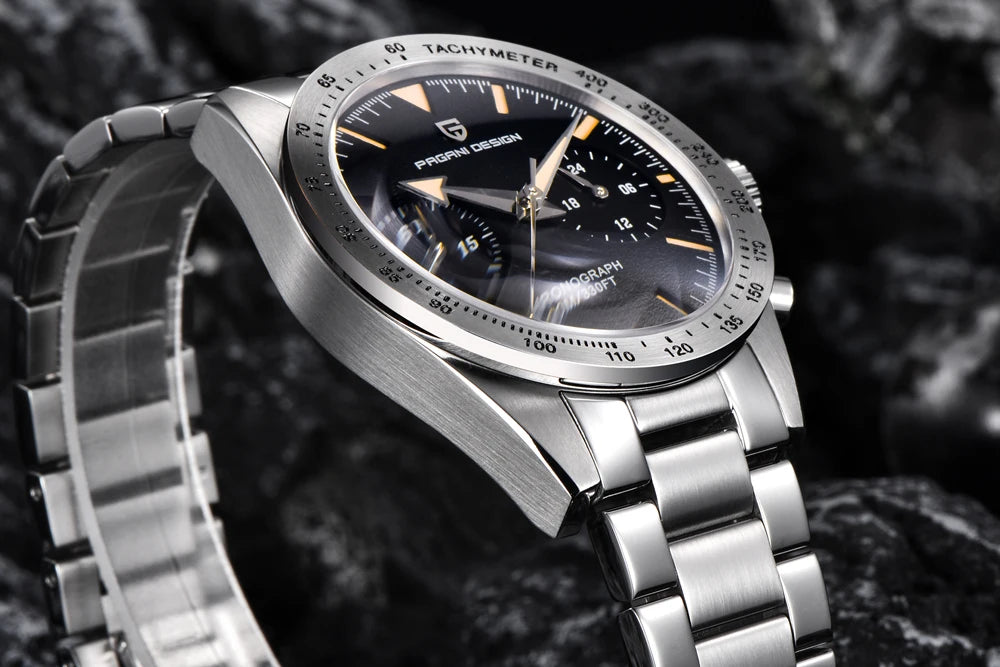 2026 New PAGANI DESIGN Retro Men's Watches Moon Quartz Watch For Men Speed Sports Chronograph AR Sapphire VK64 Clock