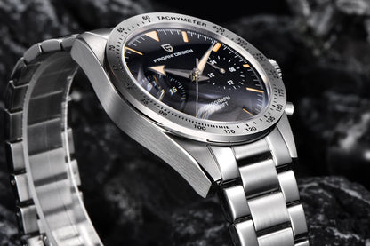 2026 New PAGANI DESIGN Retro Men's Watches Moon Quartz Watch For Men Speed Sports Chronograph AR Sapphire VK64 Clock