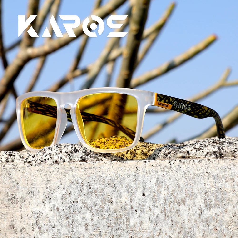 KAROS Polarized Sunglasses Unisex Car Driver Anti-Glare Goggles Outdoor for travel fishing beach UV400 eyeglasses