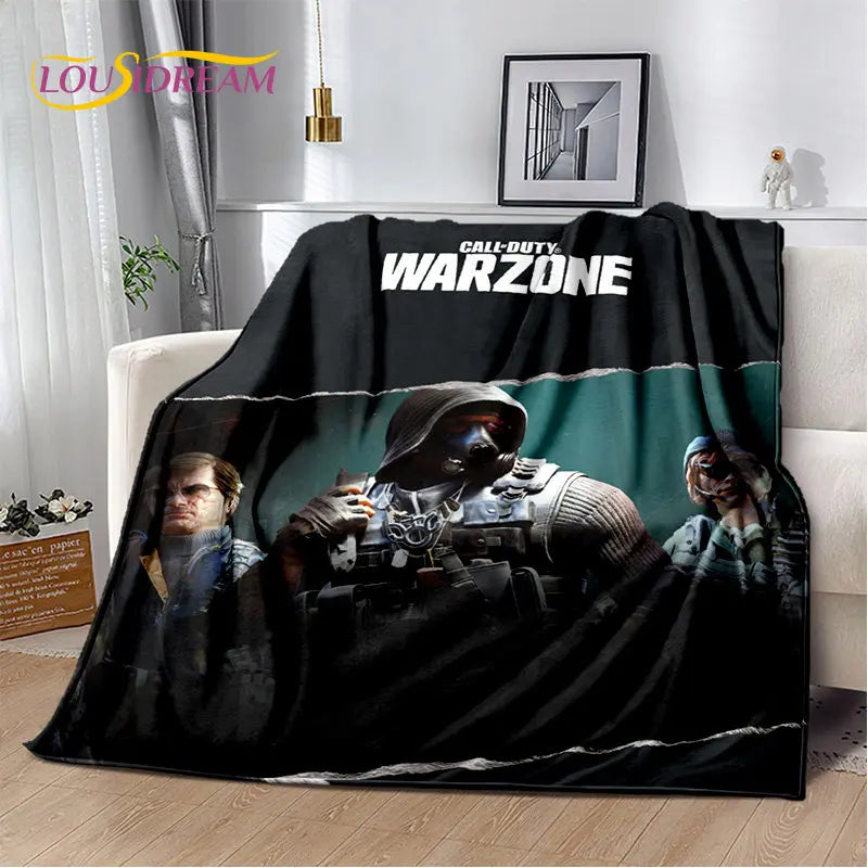 COD 3D, manta suave de felpa para gamers de Call of Duty, manta de franela para sala de estar, dormitorio, camas, sofá y oficina