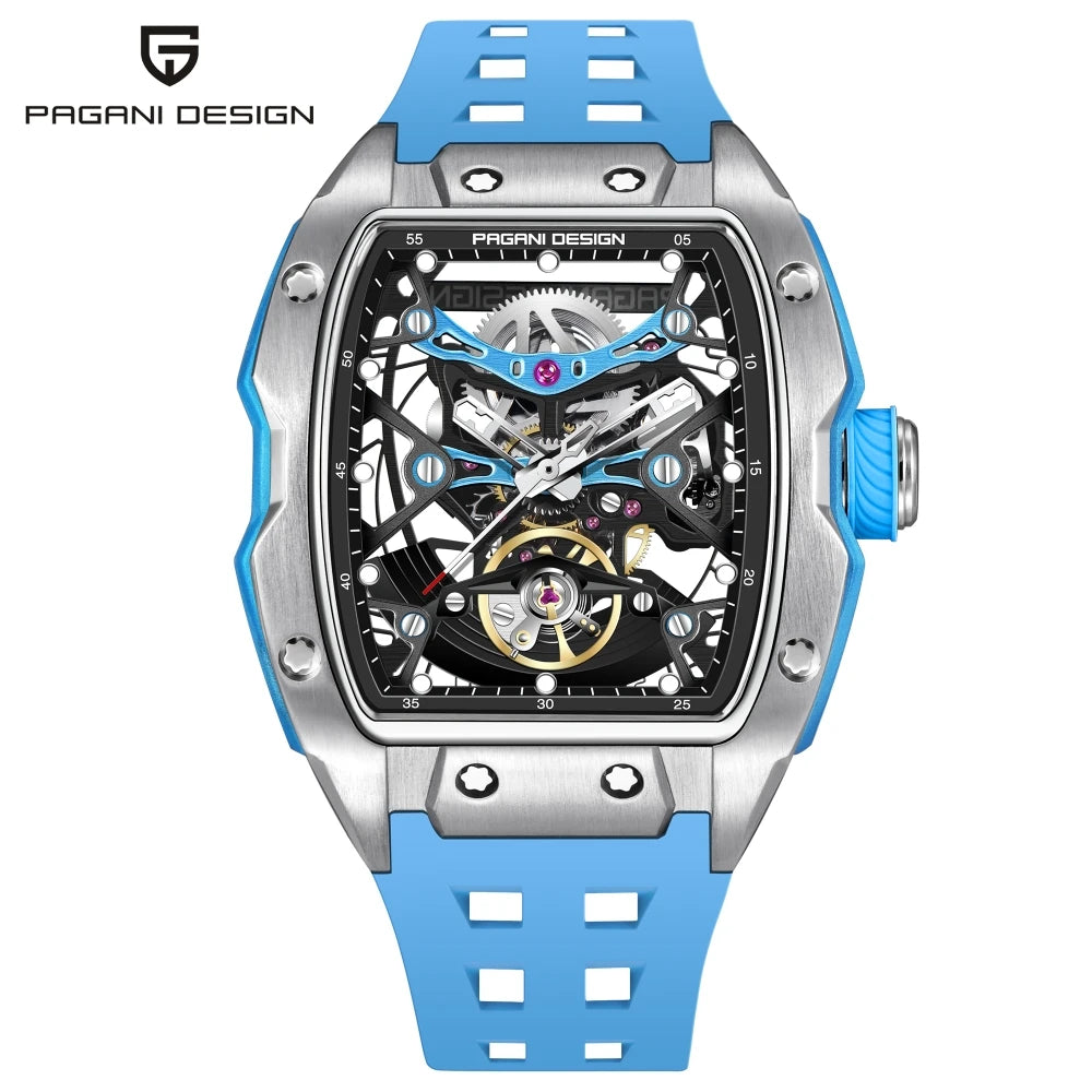 PAGANI DESIGN 2026 42MM New Alien Hollow Back Transparent Movement Luxury Men Watch Sapphire Glass Automatic Men Watches For Men