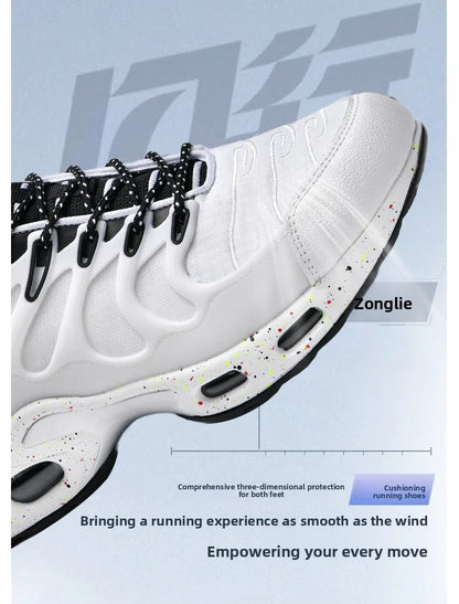 Men's Air-Cushioned Running Shoes Marathon Sports Breathable Lightweight Women's Comfortable Non-Slip Casual Shoes