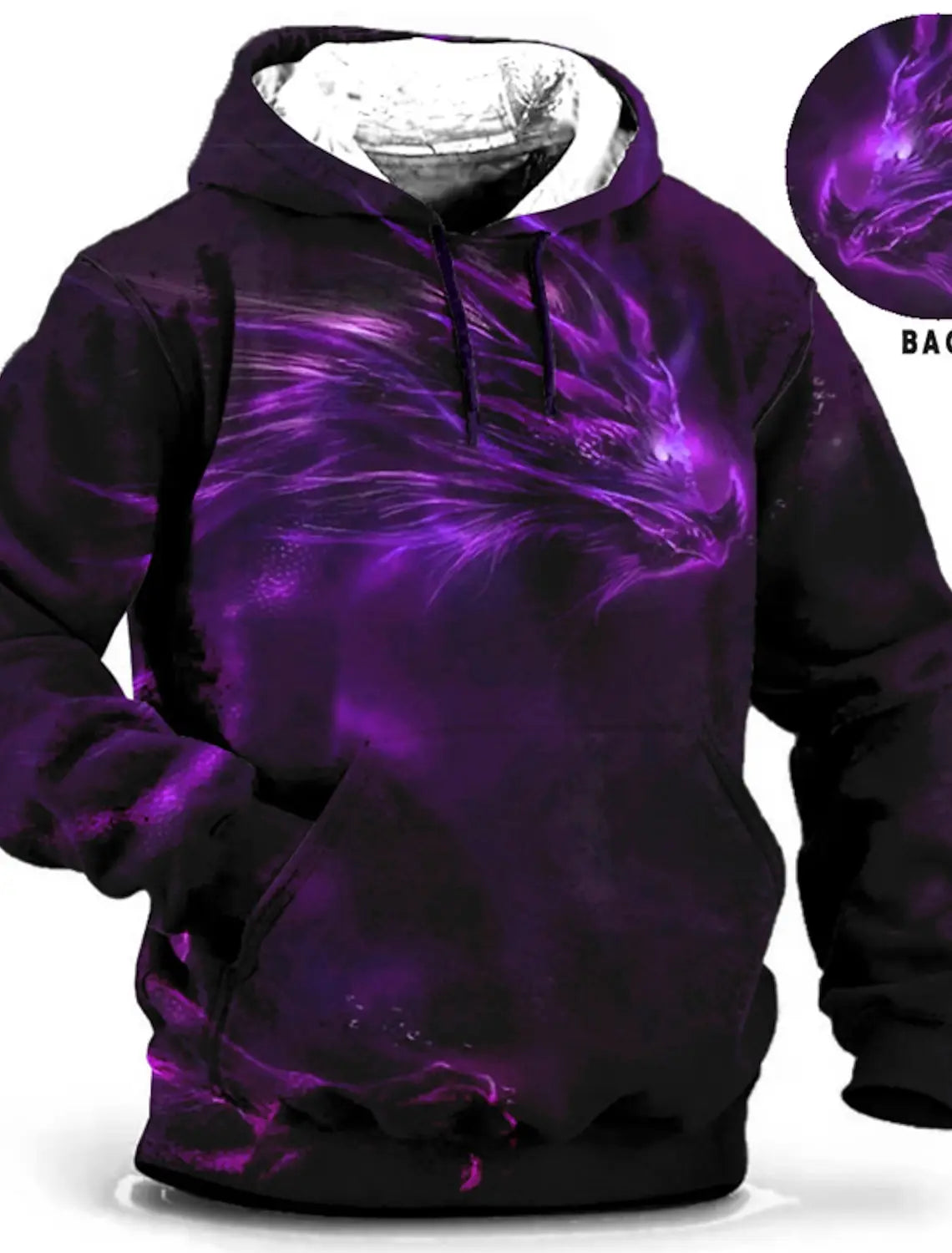 Chinese New Year Dragon Hoodie Mens Graphic Animal Prints Daily Classic Casual 3D Pullover Streetwear Hoodies Long Sleeve Hooded