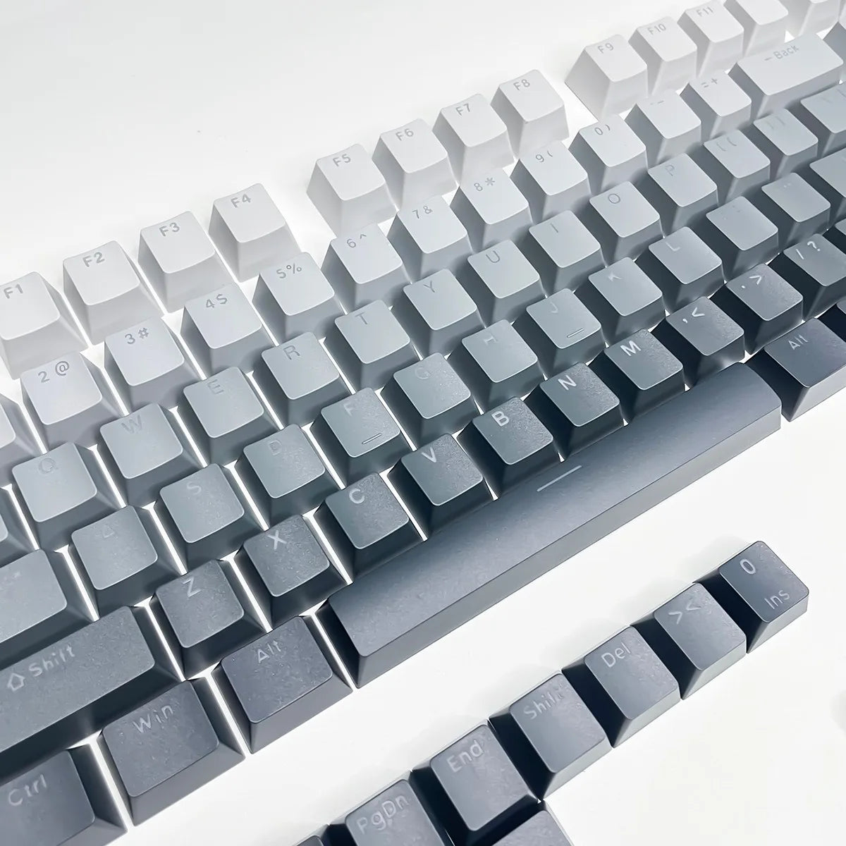132 Keys OEM Profile Gradient backlit RGB Keycaps For Cherry MX Switch Mechanical Gamer Keyboard PBT Keycap ISO Layout Key caps