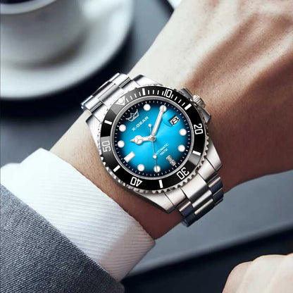 Water Ghost Luminous Dive Watch with Ceramic Bezel Waterproof Automatic Mechanical Movement Stainless Steel Watch Strap