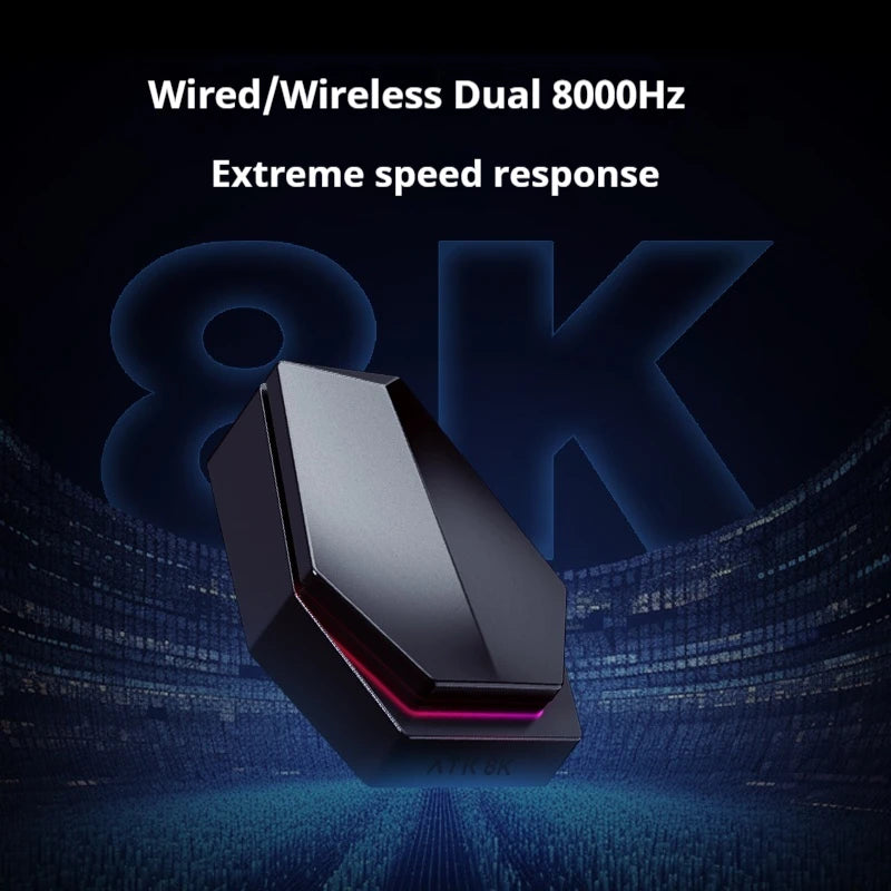 Mouse de gaming wireless ATK Z1 Pro Max Ultra, picioruș personalizat, PAW3950 Ultra Smart Speed Wireless, rată de polling 8k, latență redusă de 0.39ms