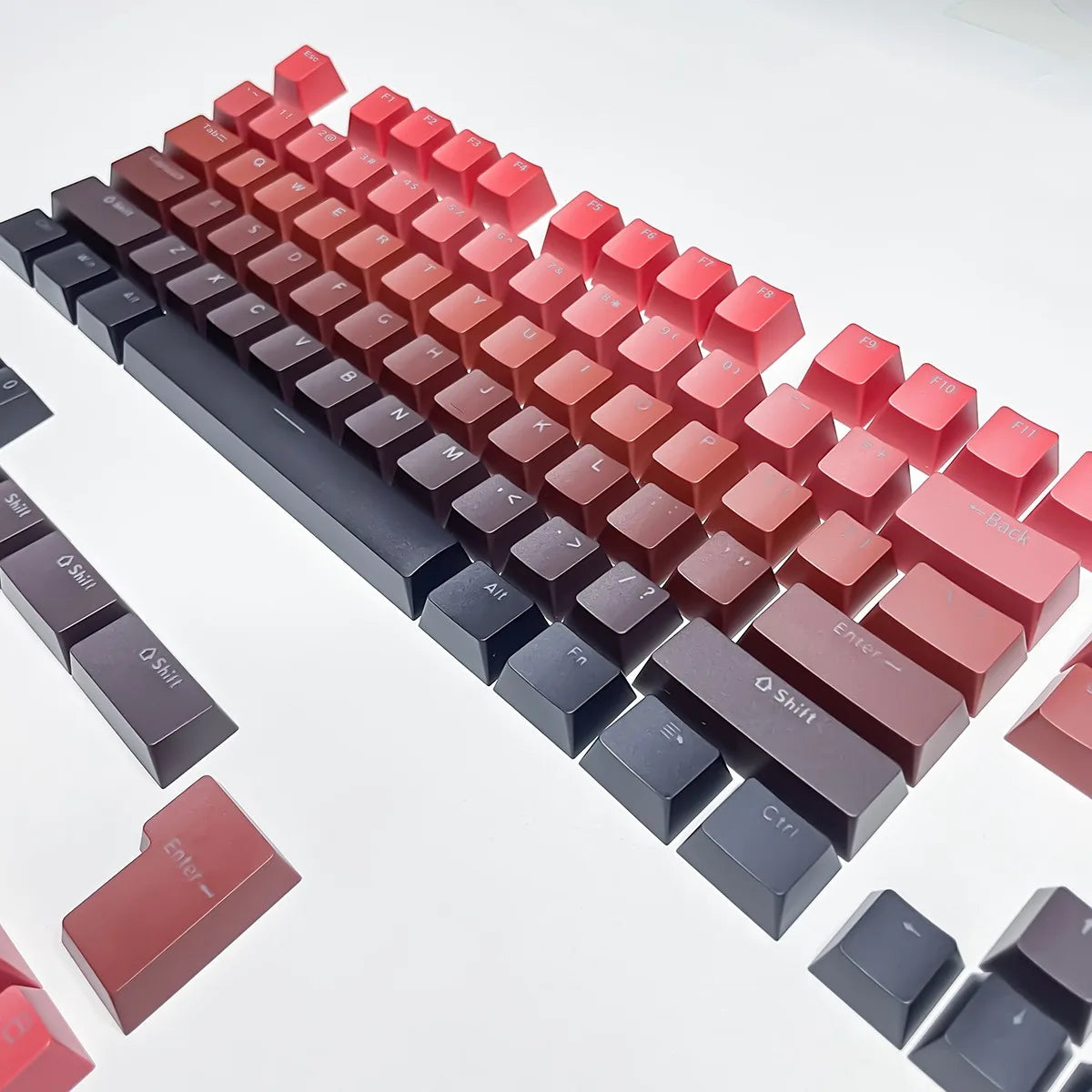 132 Keys OEM Profile Gradient backlit RGB Keycaps For Cherry MX Switch Mechanical Gamer Keyboard PBT Keycap ISO Layout Key caps